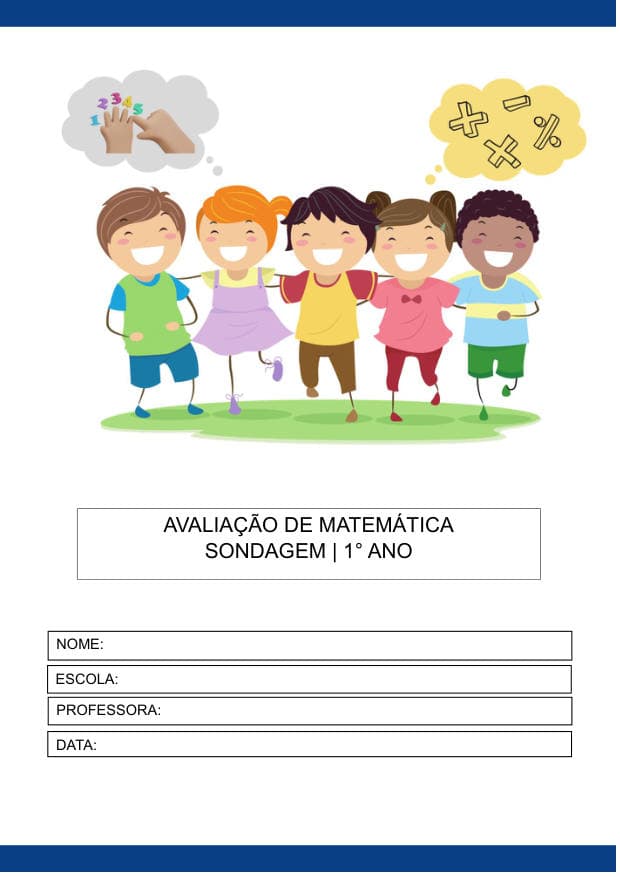 Amostra da prova de Matemática